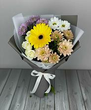 Букет цветов из:  Розы, Герберы и Хризантемы в Кисловодске
