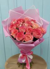 Букет 15 Розовых роз Равель в Кисловодске