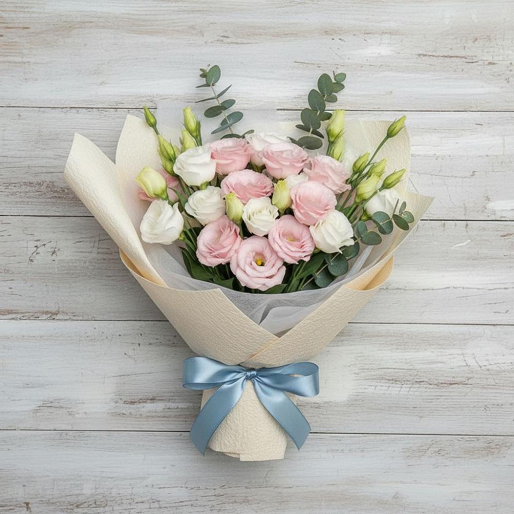 Букет цветов из: Лизиантусы в Кисловодске